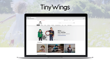 Tiny-wings-儿童服装类商城网站